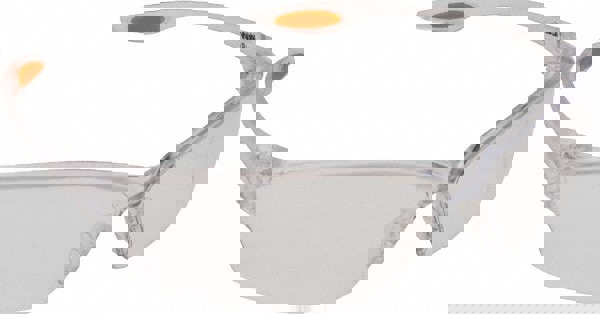 Safety Glass: Scratch-Resistant, Polycarbonate, Clear Lenses, Full-Framed, UV Protection